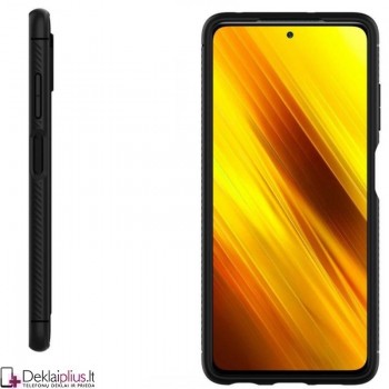 Spigen rugged armor guminis dėklas - juodas (telefonams Xiaomi Poco X3 Nfc/X3 Pro) Spigen rugged armor guminis dėklas - juodas (telefonams Xiaomi Poco X3 Nfc/X3 Pro)
